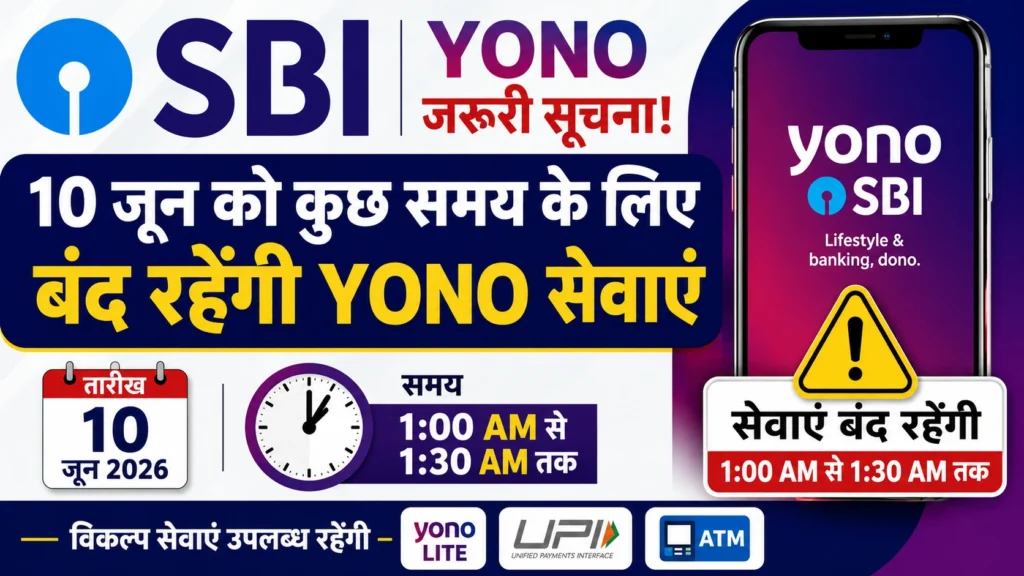SBI Scheduled Maintenance June 2026