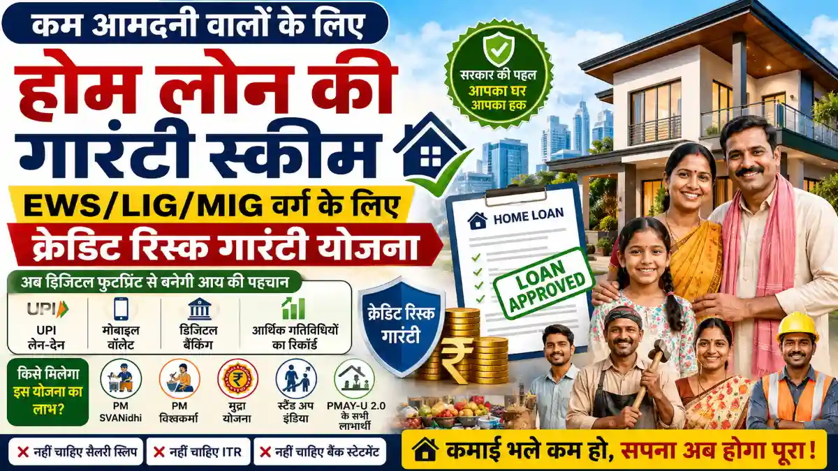 PNB की कम आमदनी वालों के लिए होम लोन की गारंटी स्कीम — EWS/LIG/MIG वर्ग के लिए क्रेडिट रिस्क गारंटी योजना